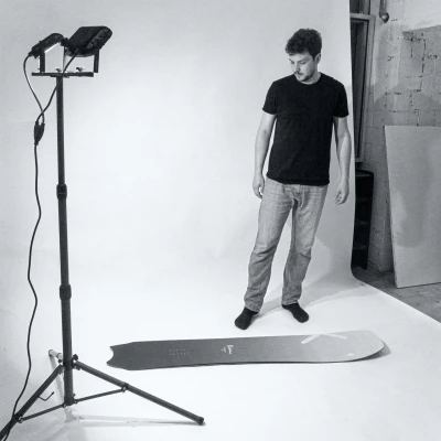 Manuel, founder of Khione Snowboards